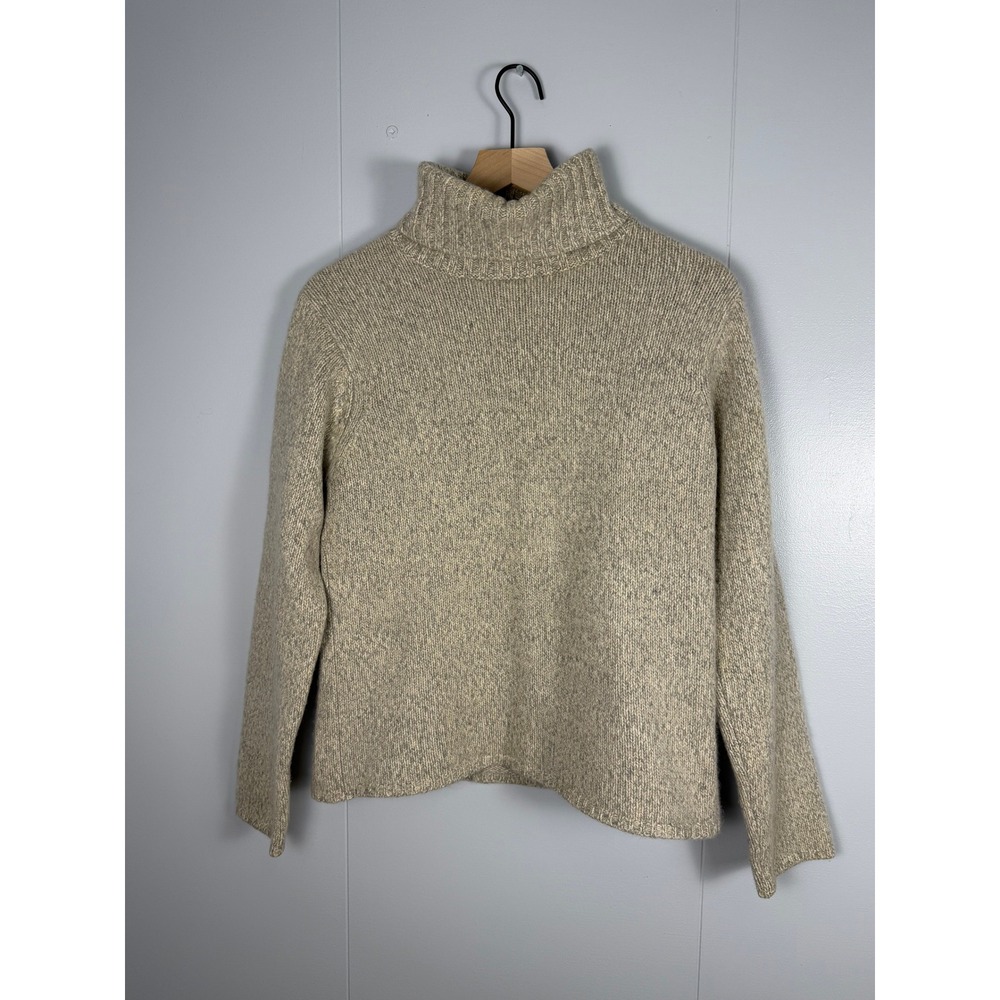 Mariele Waithe Turtleneck Sweater L Capsule Quiet Luxury Beige 10 Cashmere Knit